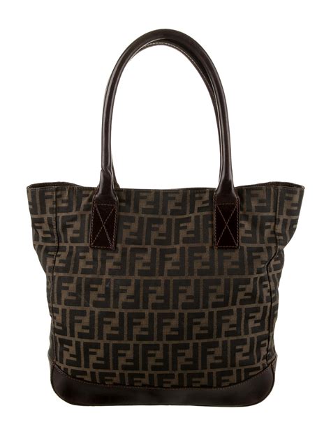 fendi canvas tote bags|fendi signature tote bag.